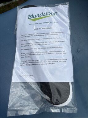 Blundstone Black and White Multi-Fit Athletic Inner Soles